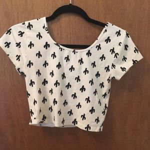 Forever 21 Cactus Crop Top